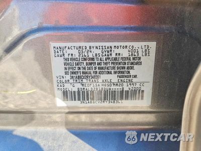 Zdjęcie 12 z 12 samochodu: 2024 NISSAN SENTRA SV VIN:3N1AB8CV2RY348361 - miniatura