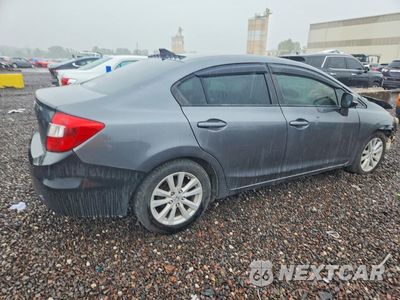 Trzecie zdjęcie samochodu z tyłu: 2012 HONDA CIVIC EXL VIN:19XFB2F9XCE313672 - miniatura