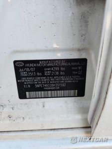 Zdjęcie 12 z 12 samochodu: 2008 HYUNDAI SONATA GLS VIN:5NPET46C08H351592 - miniatura