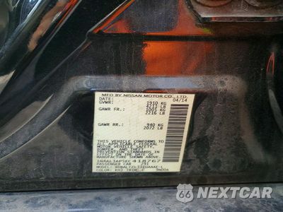 Zdjęcie 12 z 12 samochodu: 2014 NISSAN ALTIMA 2.5 SV VIN:1N4AL3AP5EC418767 - miniatura