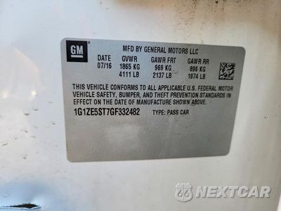 Zdjęcie 12 z 12 samochodu: 2016 CHEVROLET MALIBU LT VIN:1G1ZE5ST7GF332482 - miniatura