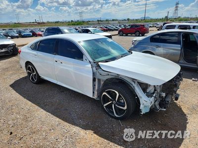 Czwarte zdjęcie samochodu z boku: 2022 HONDA ACCORD SPORT VIN:1HGCV1F38NA123179 - miniatura
