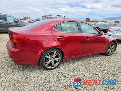 Trzecie zdjęcie samochodu z tyłu: 2009 LEXUS IS 250 BASE VIN:JTHBK262892087587 - miniatura