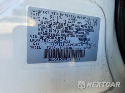Zdjęcie 13 z 13 samochodu: 2019 NISSAN KICKS SR VIN:3N1CP5CUXKL497443 - miniatura