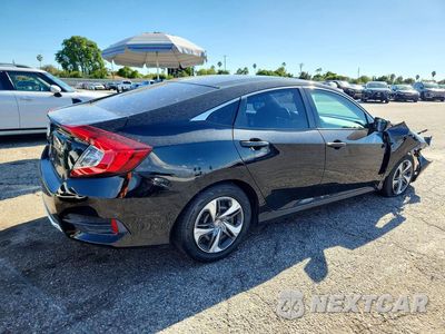 Trzecie zdjęcie samochodu z tyłu: 2020 HONDA CIVIC LX VIN:19XFC2F63LE212170 - miniatura