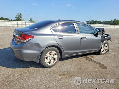 Trzecie zdjęcie samochodu z tyłu: 2013 HONDA CIVIC LX VIN:19XFB2E5XDE009970 - miniatura
