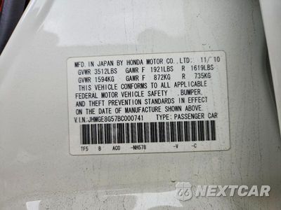 Zdjęcie 12 z 12 samochodu: 2011 HONDA FIT SPORT VIN:JHMGE8G57BC000741 - miniatura