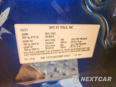 Zdjęcie 13 z 13 samochodu: 2021 TESLA MODEL Y VIN:5YJYGAEEXMF150441 - miniatura