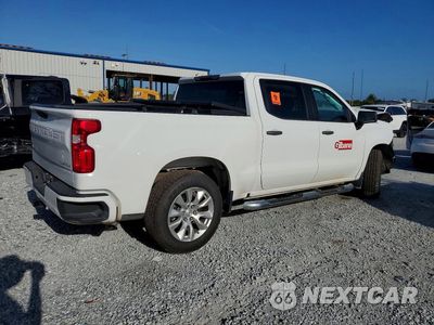 Trzecie zdjęcie samochodu z tyłu: 2022 CHEVROLET SILVERADO C1500 CUSTOM VIN:1GCPABEK6NZ575014 - miniatura