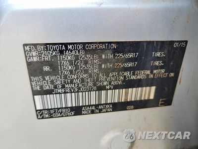 Zdjęcie 13 z 13 samochodu: 2015 TOYOTA RAV4 LE VIN:JTMBFREV3FJ023128 - miniatura