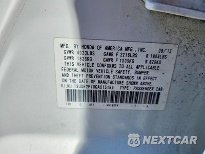 Zdjęcie 12 z 12 samochodu: 2016 ACURA ILX PREMIUM VIN:19UDE2F70GA015185 - miniatura