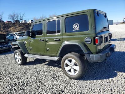 Drugie zdjęcie samochodu z przodu: 2021 JEEP WRANGLER UNLIMITED SAHARA VIN:1C4HJXEN8MW656916 - miniatura