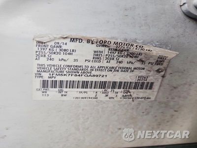 Zdjęcie 13 z 13 samochodu: 2015 FORD EXPLORER LIMITED VIN:1FM5K7F84FGA89721 - miniatura