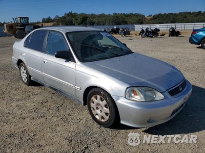 Czwarte zdjęcie samochodu z boku: 2000 HONDA CIVIC BASE VIN:2HGEJ6615YH570381 - miniatura