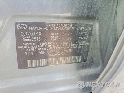 Zdjęcie 12 z 12 samochodu: 2009 HYUNDAI SONATA LIMITED VIN:5NPEU46C79H528136 - miniatura