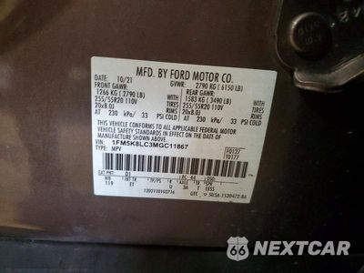 Zdjęcie 14 z 14 samochodu: 2021 FORD EXPLORER KING RANCH VIN:1FM5K8LC3MGC11867 - miniatura
