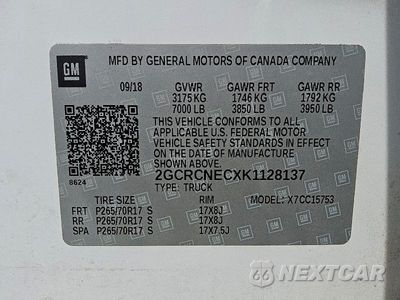 Zdjęcie 12 z 12 samochodu: 2019 CHEVROLET SILVERADO LD C1500 VIN:2GCRCNECXK1128137 - miniatura