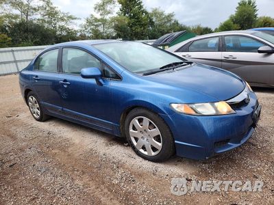 Czwarte zdjęcie samochodu z boku: 2009 HONDA CIVIC LX VIN:19XFA16519E009651 - miniatura