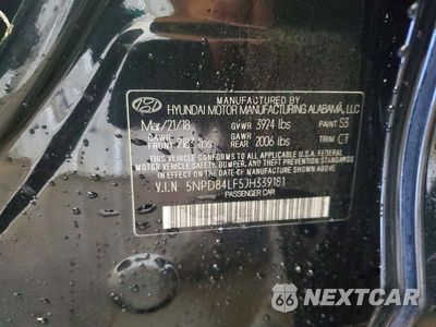 Zdjęcie 13 z 13 samochodu: 2018 HYUNDAI ELANTRA SEL VIN:5NPD84LF5JH339181 - miniatura