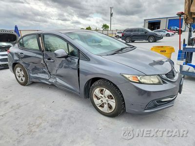 Czwarte zdjęcie samochodu z boku: 2013 HONDA CIVIC LX VIN:19XFB2F53DE201858 - miniatura