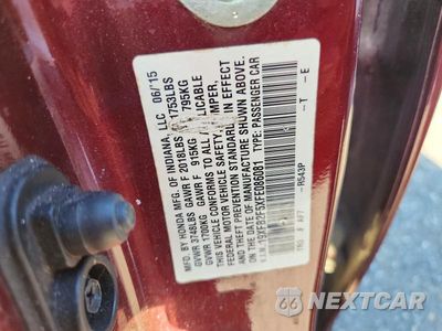 Zdjęcie 12 z 12 samochodu: 2015 HONDA CIVIC LX VIN:19XFB2F5XFE086081 - miniatura