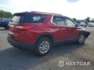 Trzecie zdjęcie samochodu z tyłu: 2020 CHEVROLET TRAVERSE LT VIN:1GNEVGKWXLJ200892 - miniatura