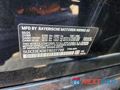 Zdjęcie 13 z 13 samochodu: 2026 BMW X6 XDRIVE40I VIN:5UX33EX06T9037799 - miniatura