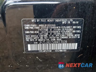 Zdjęcie 12 z 12 samochodu: 2017 SUBARU FORESTER 2.5I PREMIUM VIN:JF2SJAEC5HH417028 - miniatura