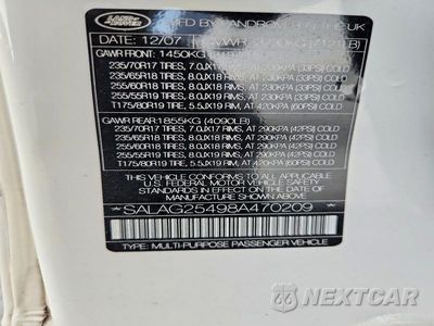 Zdjęcie 13 z 13 samochodu: 2008 LAND ROVER LR3 HSE VIN:SALAG25498A470209 - miniatura