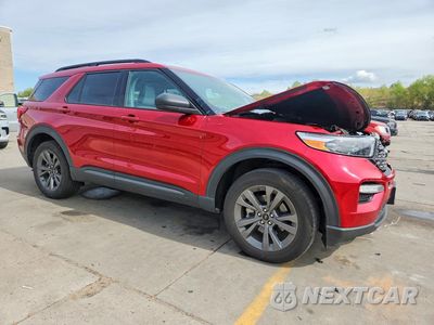 Czwarte zdjęcie samochodu z boku: 2021 FORD EXPLORER XLT VIN:1FMSK8DH4MGB16893 - miniatura