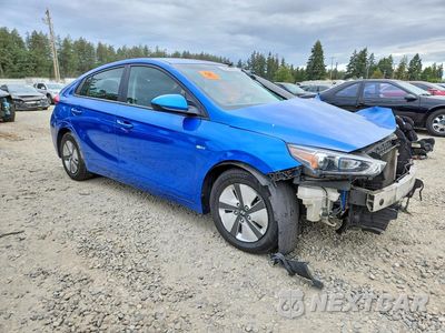 Czwarte zdjęcie samochodu z boku: 2018 HYUNDAI IONIQ BLUE VIN:KMHC65LC1JU071969 - miniatura