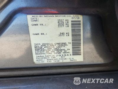 Zdjęcie 13 z 13 samochodu: 2018 NISSAN ALTIMA 2.5 SR VIN:1N4AL3AP5JC293943 - miniatura