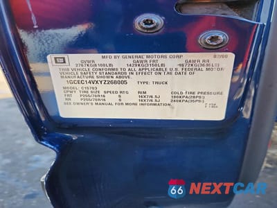 Zdjęcie 12 z 12 samochodu: 2000 CHEVROLET SILVERADO C1500 VIN:1GCEC14VXYZ268005 - miniatura