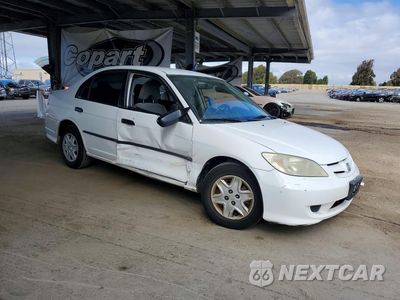 Czwarte zdjęcie samochodu z boku: 2004 HONDA CIVIC DX VP VIN:2HGES16384H561069 - miniatura