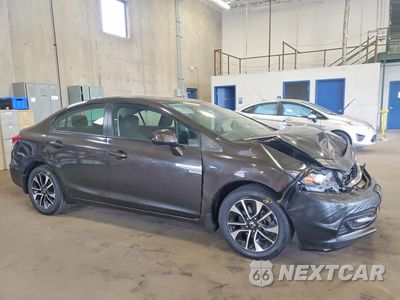Czwarte zdjęcie samochodu z boku: 2013 HONDA CIVIC EX VIN:19XFB2F83DE008443 - miniatura