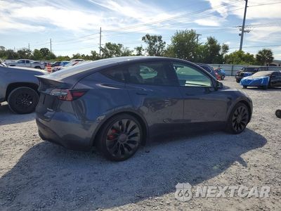 Trzecie zdjęcie samochodu z tyłu: 2022 TESLA MODEL Y VIN:7SAYGDEF1NF505012 - miniatura