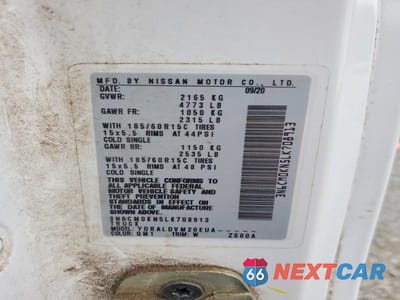 Zdjęcie 13 z 13 samochodu: 2020 NISSAN NV200 S VIN:3N6CM0KN5LK708913 - miniatura