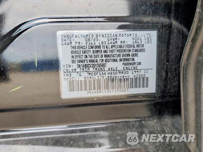 Zdjęcie 12 z 12 samochodu: 2025 NISSAN SENTRA SV VIN:3N1AB8CV3SY395887 - miniatura