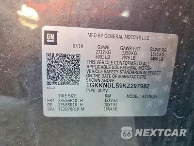 Zdjęcie 13 z 13 samochodu: 2019 GMC ACADIA SLT-1 VIN:1GKKNULS9KZ297982 - miniatura