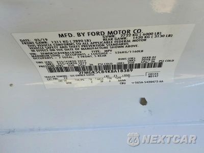 Zdjęcie 13 z 13 samochodu: 2019 FORD FLEX SEL VIN:2FMGK5C84KBA18389 - miniatura