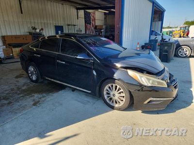 Czwarte zdjęcie samochodu z boku: 2015 HYUNDAI SONATA LIMITED VIN:5NPE34AF2FH024108 - miniatura