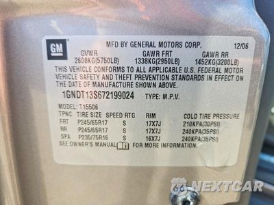 Zdjęcie 13 z 13 samochodu: 2007 CHEVROLET TRAILBLAZER LS VIN:1GNDT13S672199024 - miniatura