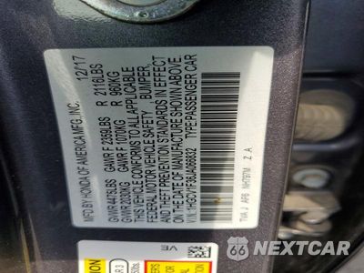 Zdjęcie 13 z 13 samochodu: 2018 HONDA ACCORD SPORT VIN:1HGCV1F36JA066832 - miniatura