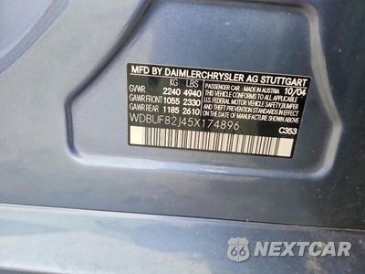 Zdjęcie 12 z 12 samochodu: 2005 MERCEDES-BENZ E 320 4MATIC VIN:WDBUF82J45X174896 - miniatura