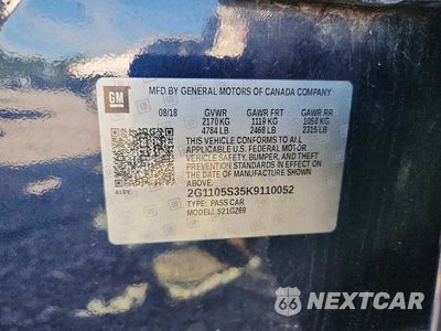 Zdjęcie 12 z 12 samochodu: 2019 CHEVROLET IMPALA VIN:2G1105S35K9110052 - miniatura