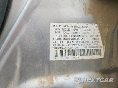 Zdjęcie 13 z 13 samochodu: 2013 HONDA FIT SPORT VIN:JHMGE8H50DC011016 - miniatura