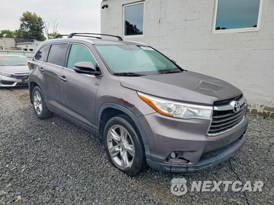 Czwarte zdjęcie samochodu z boku: 2014 TOYOTA HIGHLANDER LIMITED VIN:5TDDKRFH4ES023914 - miniatura