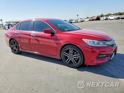 Czwarte zdjęcie samochodu z boku: 2017 HONDA ACCORD SPORT VIN:1HGCR2F50HA192612 - miniatura