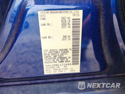 Zdjęcie 12 z 12 samochodu: 2016 NISSAN ALTIMA 2.5 SR VIN:1N4AL3AP8GC223488 - miniatura