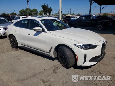 Czwarte zdjęcie samochodu z boku: 2023 BMW I4 EDRIVE 35 VIN:WBY43AW00PFR33988 - miniatura